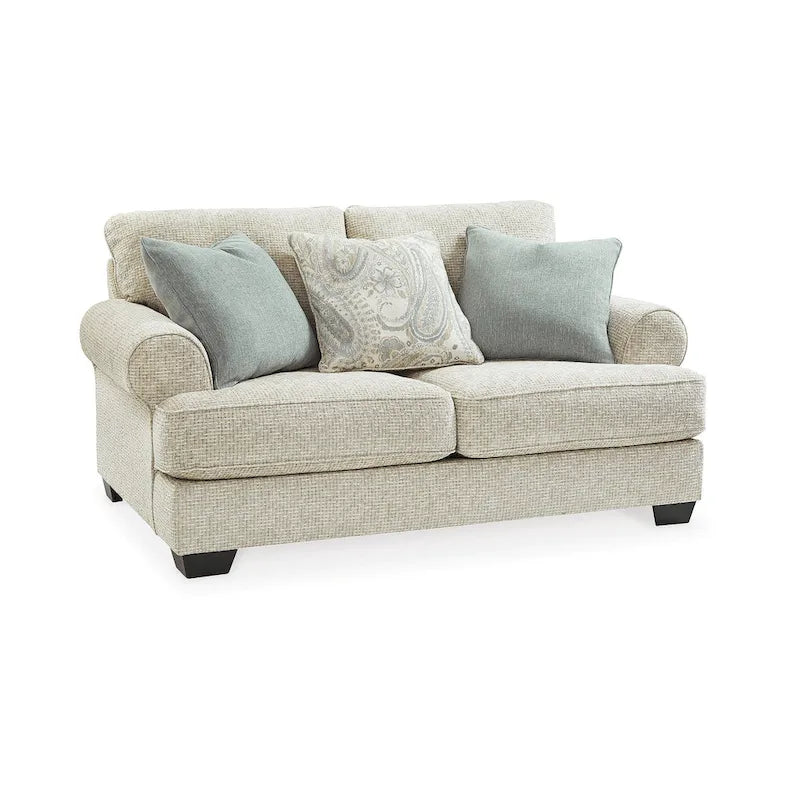 Divanetto due posti in ciniglia beige