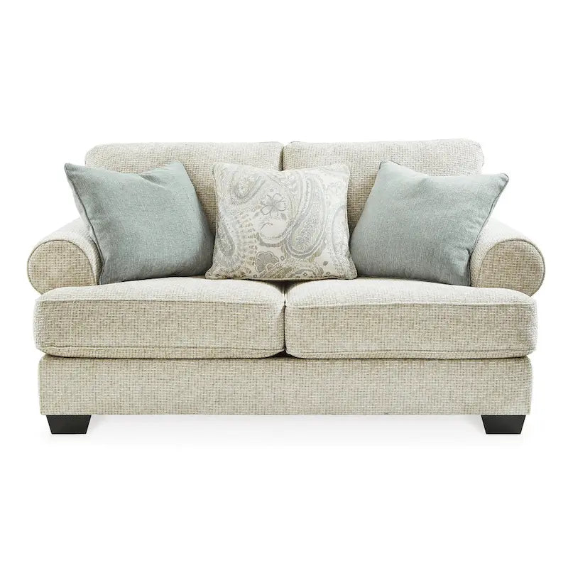 Divanetto due posti in ciniglia beige