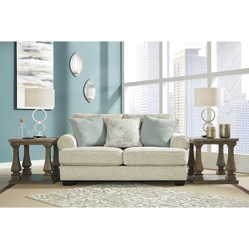 Divanetto due posti in ciniglia beige