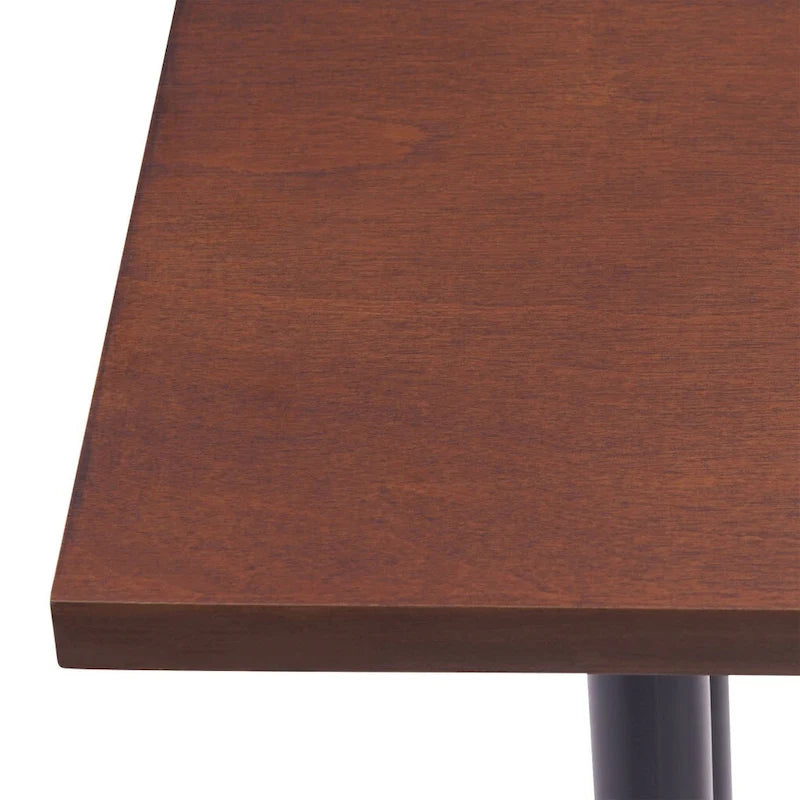 Tavolo Consolle Rettangolare Espresso & Nero, 4 Gambe, Per Utente Singolo – 56"L x 8"W x 30"H