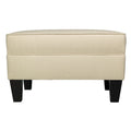 Pouf rettangolare in tessuto color beige/blu/grigio/grigio scuro, 1 posto