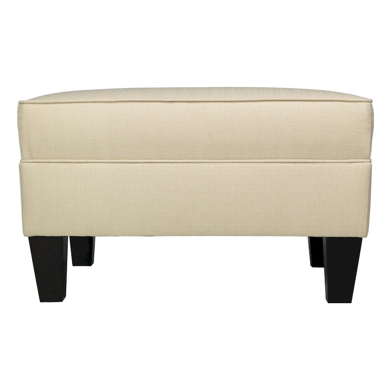 Pouf rettangolare in tessuto color beige/blu/grigio/grigio scuro, 1 posto