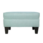 Pouf rettangolare in tessuto color beige/blu/grigio/grigio scuro, 1 posto