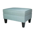 Pouf rettangolare in tessuto color beige/blu/grigio/grigio scuro, 1 posto