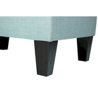 Pouf rettangolare in tessuto color beige/blu/grigio/grigio scuro, 1 posto
