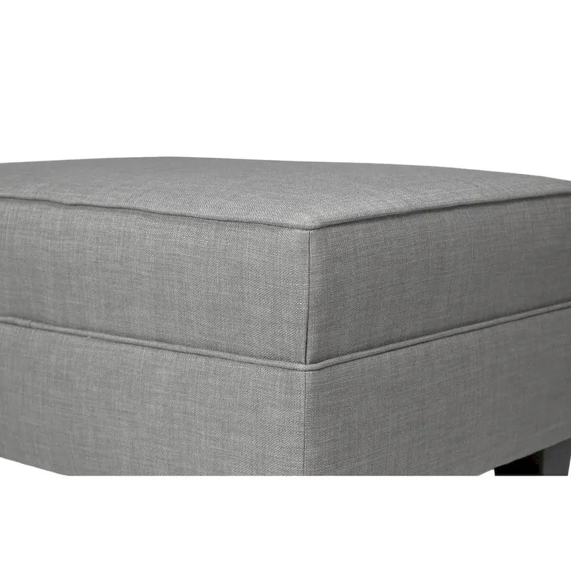 Pouf rettangolare in tessuto color beige/blu/grigio/grigio scuro, 1 posto