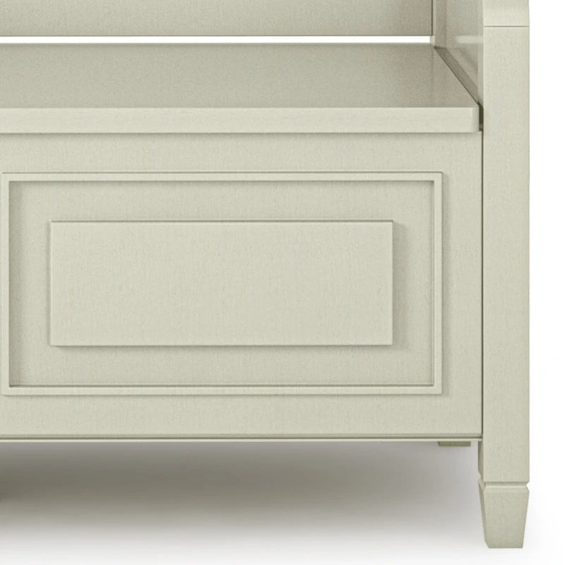 Panca contenitore tradizionale in legno massello, marrone castagna scuro, 2 posti – 107 cm L x 46 cm P x 75 cm H