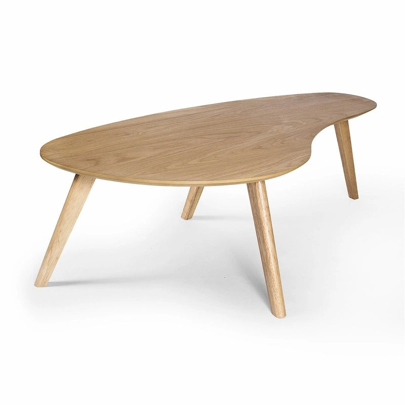 Rovere Naturale / Gambe in Rovere Naturale – Tavolino da Caffè a Reni, Posti 2–4