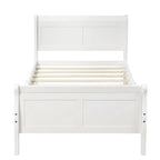 Struttura letto a piattaforma in rovere / bianco / espresso – Singolo, Adatto per 1 persona