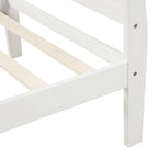 Struttura letto a piattaforma in rovere / bianco / espresso – Singolo, Adatto per 1 persona