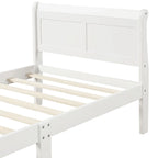 Struttura letto a piattaforma in rovere / bianco / espresso – Singolo, Adatto per 1 persona