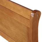 Struttura letto a piattaforma in rovere / bianco / espresso – Singolo, Adatto per 1 persona