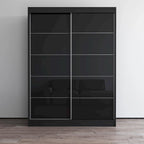 Armadio a 2 ante lucido - Nero / Bianco / Grigio / Wengé, 47 cm o 59 cm