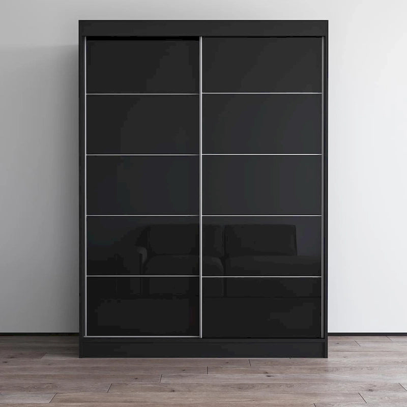 Armadio a 2 ante lucido - Nero / Bianco / Grigio / Wengé, 47 cm o 59 cm