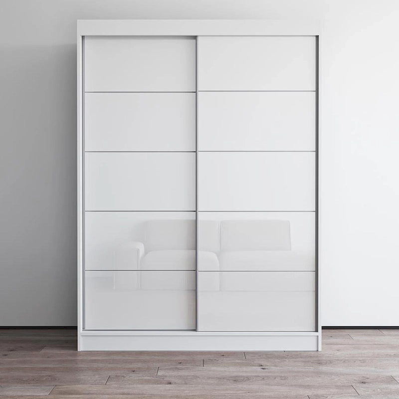 Armadio a 2 ante lucido - Nero / Bianco / Grigio / Wengé, 47 cm o 59 cm