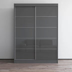 Armadio a 2 ante lucido - Nero / Bianco / Grigio / Wengé, 47 cm o 59 cm