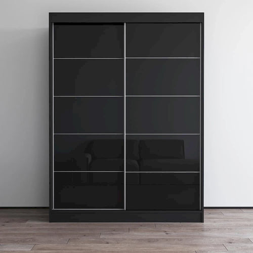 Armadio a 2 ante lucido - Nero / Bianco / Grigio / Wengé, 47 cm o 59 cm