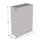 Armadio a 2 ante lucido - Nero / Bianco / Grigio / Wengé, 47 cm o 59 cm
