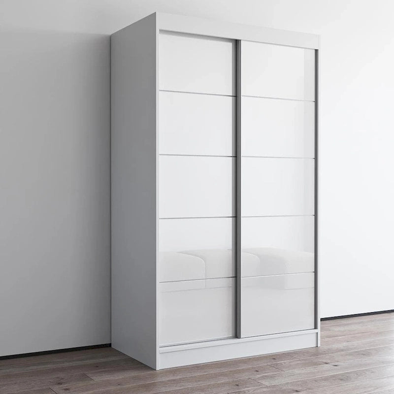 Armadio a 2 ante lucido - Nero / Bianco / Grigio / Wengé, 47 cm o 59 cm