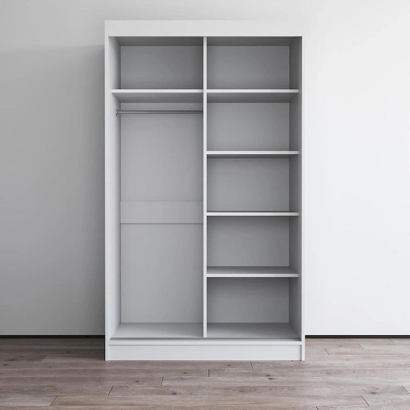 Armadio a 2 ante lucido - Nero / Bianco / Grigio / Wengé, 47 cm o 59 cm