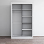 Armadio a 2 ante lucido - Nero / Bianco / Grigio / Wengé, 47 cm o 59 cm