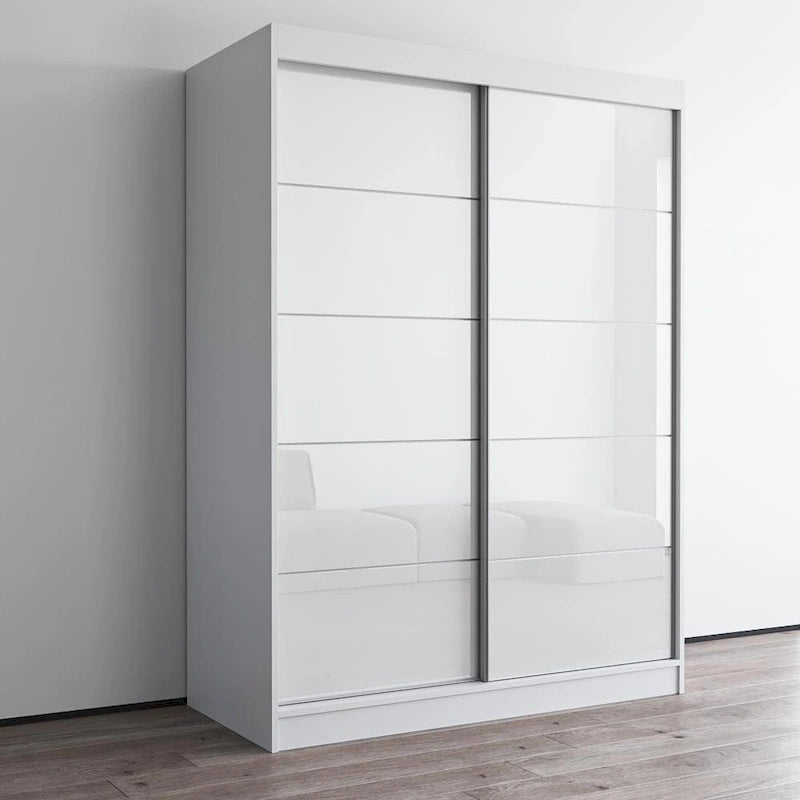 Armadio a 2 ante lucido - Nero / Bianco / Grigio / Wengé, 47 cm o 59 cm