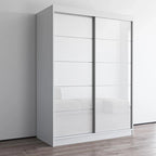 Armadio a 2 ante lucido - Nero / Bianco / Grigio / Wengé, 47 cm o 59 cm