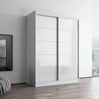 Armadio a 2 ante lucido - Nero / Bianco / Grigio / Wengé, 47 cm o 59 cm
