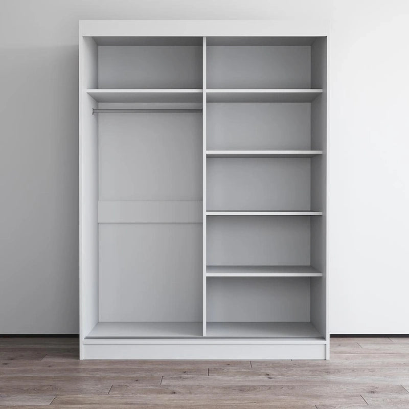 Armadio a 2 ante lucido - Nero / Bianco / Grigio / Wengé, 47 cm o 59 cm