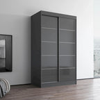 Armadio a 2 ante lucido - Nero / Bianco / Grigio / Wengé, 47 cm o 59 cm