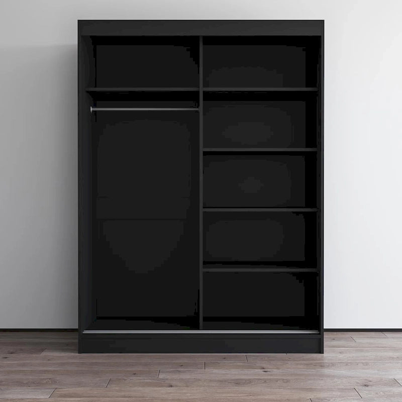Armadio a 2 ante lucido - Nero / Bianco / Grigio / Wengé, 47 cm o 59 cm