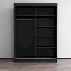 Armadio a 2 ante lucido - Nero / Bianco / Grigio / Wengé, 47 cm o 59 cm