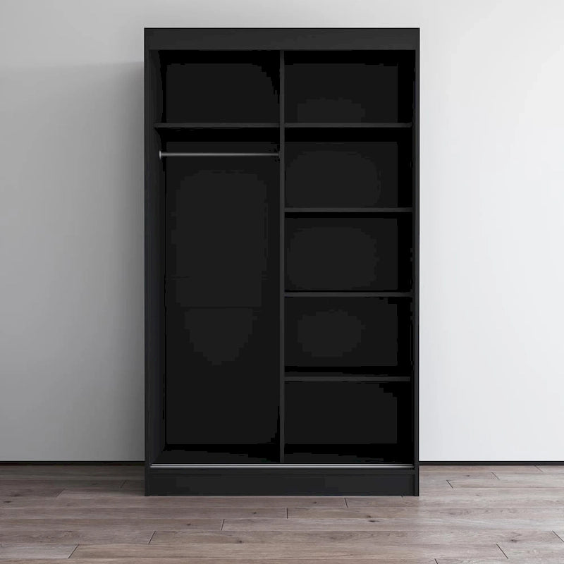 Armadio a 2 ante lucido - Nero / Bianco / Grigio / Wengé, 47 cm o 59 cm