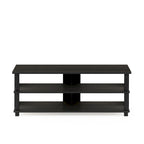 Mobile TV moderno a 3 ripiani in legno grigio/espresso per TV fino a 50"