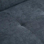 Divano 2 Posti con Braccioli Quadrati in Velluto Trapuntato Beige con Cuscini – Disponibile in 4 Colori