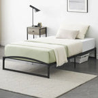 Struttura letto in metallo bianco/nero – 6 o 10 gambe, da una piazza a king size