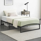 Struttura letto in metallo bianco/nero – 6 o 10 gambe, da una piazza a king size