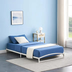 Struttura letto in metallo bianco/nero – 6 o 10 gambe, da una piazza a king size