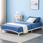 Struttura letto in metallo bianco/nero – 6 o 10 gambe, da una piazza a king size