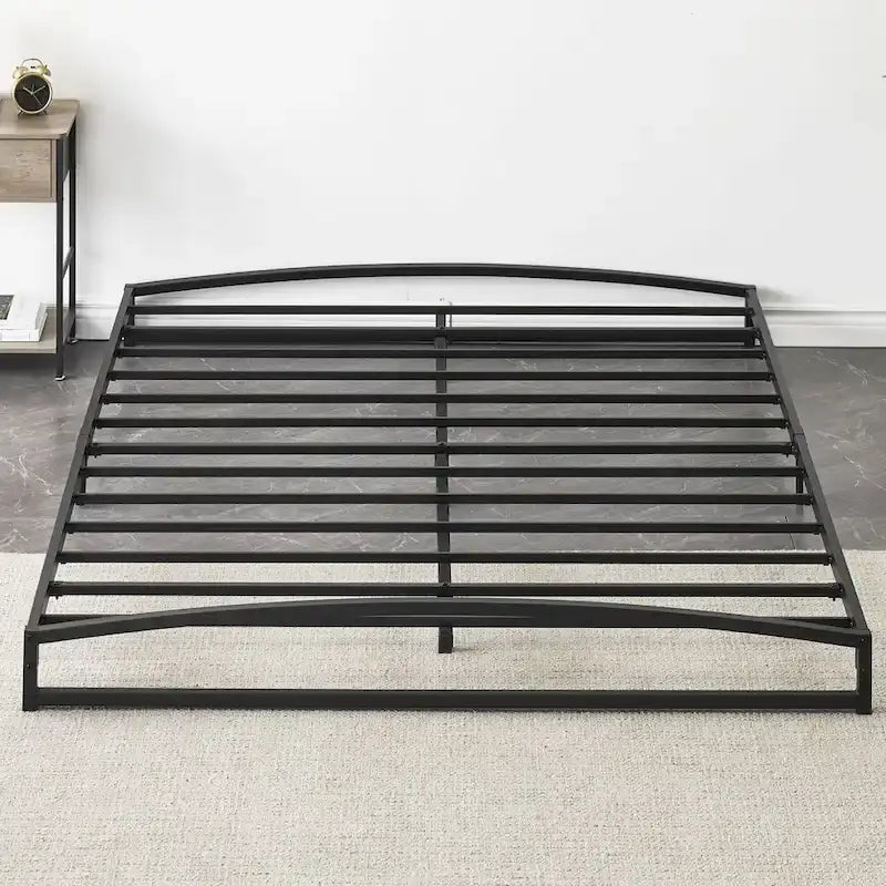 Struttura letto in metallo bianco/nero – 6 o 10 gambe, da una piazza a king size