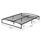Struttura letto in metallo bianco/nero – 6 o 10 gambe, da una piazza a king size