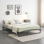 Struttura letto in metallo bianco/nero – 6 o 10 gambe, da una piazza a king size