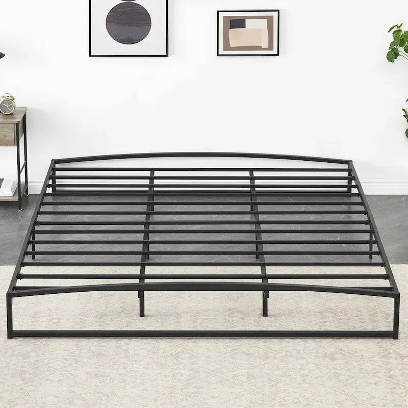 Struttura letto in metallo bianco/nero – 6 o 10 gambe, da una piazza a king size