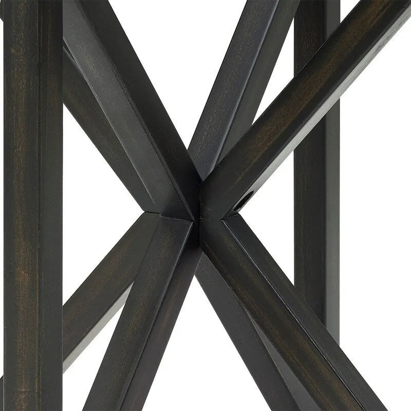 Tavolino da caffè rotondo in vetro, ciliegio/nero, base in legno massello, 1-2 posti a sedere