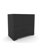 Classificatore laterale a 2 cassetti, Marrone/Nero, Singolo