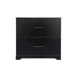 Classificatore laterale a 2 cassetti, Marrone/Nero, Singolo