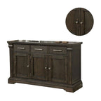 Credenza da cucina in legno di transizione, 1 anta
