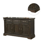 Credenza da cucina in legno di transizione, 1 anta