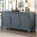 Credenza a 3 ante grigio/blu navy – Montaggio a 1 persona
