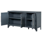 Credenza a 3 ante grigio/blu navy – Montaggio a 1 persona